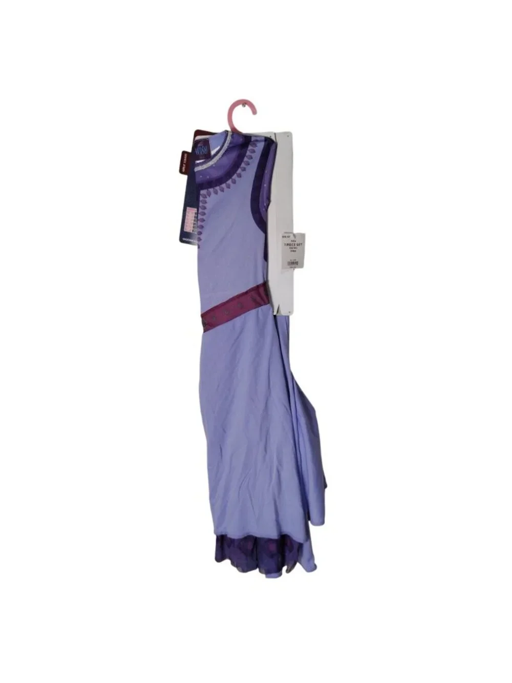 Disney Girls S 6/6X Wish Asha Purple Long Sleeve Dress Halloween Costume